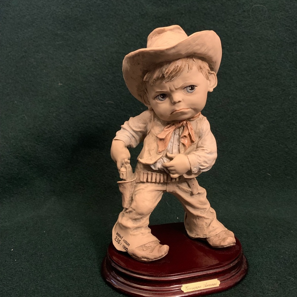 Small cowboy figure by Giuseppe Armani